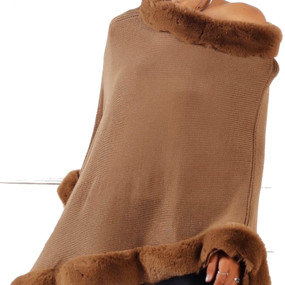 Fur poncho